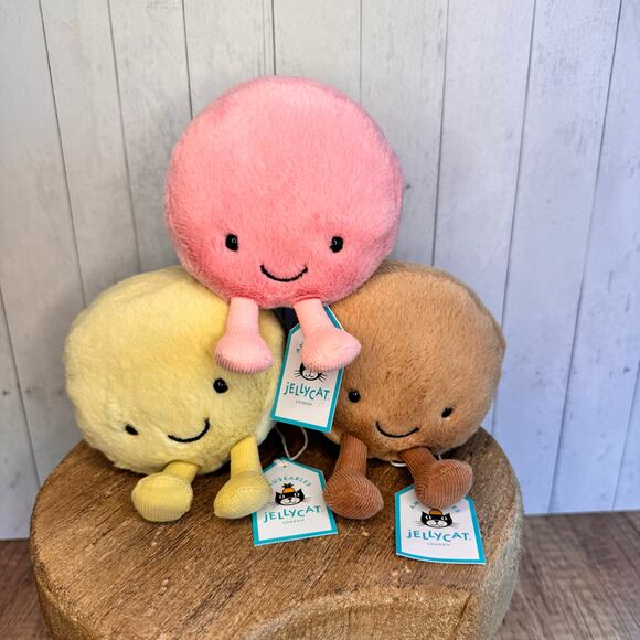 Jellycat Macaron Mia Macaron Mona Macaron Max Macaron NEW! Jellycat Bundle Set - Picture 1 of 6